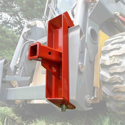 skid steer hitch adapter|skid steer receiver hitch attachment.